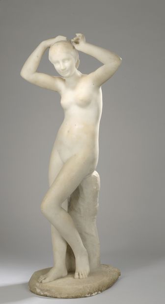 null Auguste SUCHETET (1854-1932)

Bather

White marble. 

Signed, located and dated...