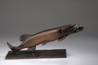 null Gustave-Émile MARCHEGAY (1859-1932)

Pike

Bronze with brown patina.

Signed...