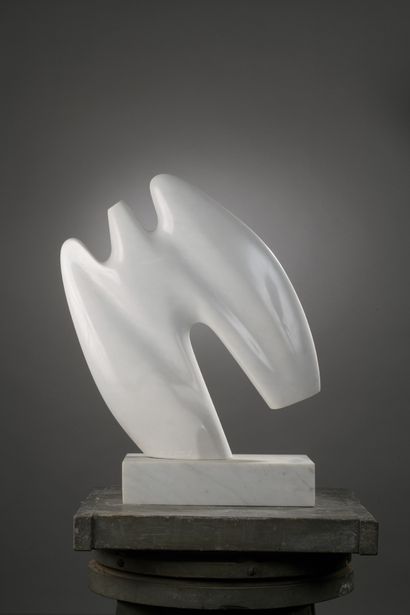 null Mircea MILCOVITCH (born 1941)

Opus 674

Carrara marble.

Signed at the back...