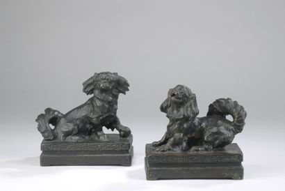 null René PARIS (1881-1970)

Pekingese dogs

Pair of bronzes with brown patina. 

Signed...