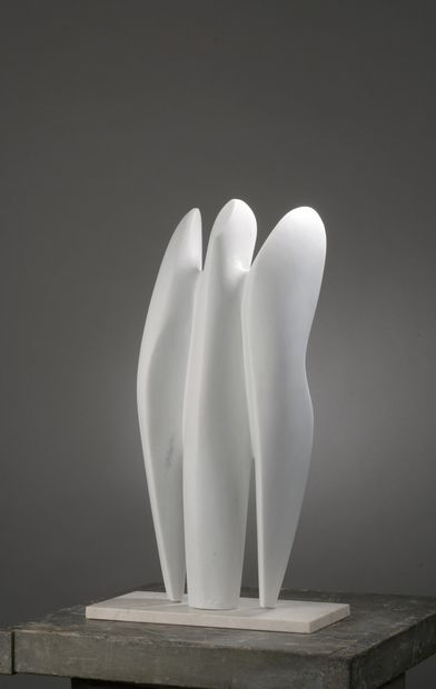 null Mircea MILCOVITCH (born 1941)

Opus 852

Carrara marble. 

Signed on the back...