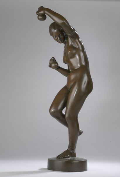 James PRADIER (1790-1852) 
Nude dancer with...