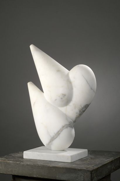 null Mircea MILCOVITCH (born 1941)

Opus 702

Carrara marble.

Signed on the base...
