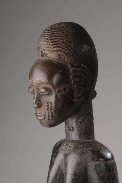 null BAOULE COUPLE, Ivory Coast

Wood with dark brown and black patina, pigments,...