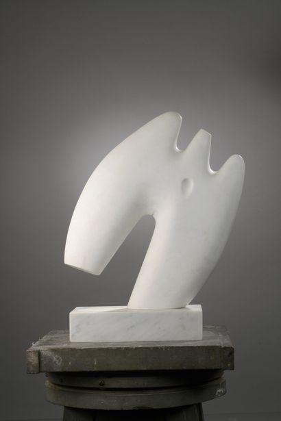 null Mircea MILCOVITCH (born 1941)

Opus 674

Carrara marble.

Signed at the back...