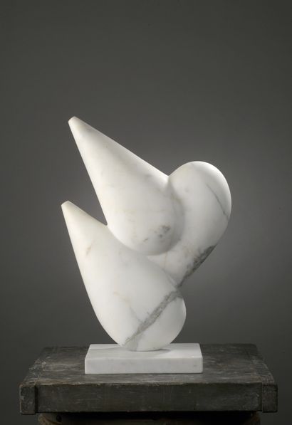 null Mircea MILCOVITCH (born 1941)

Opus 702

Carrara marble.

Signed on the base...