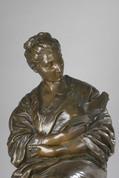 null Aimé-Jules DALOU (1838-1902)

La liseuse

Modèle créé en 1877.

Bronze à patine...