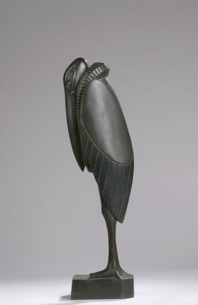 null Georges Henri LAURENT (XIXe-XXe siècles)

Marabout

Bronze à patine verte.

Signé...
