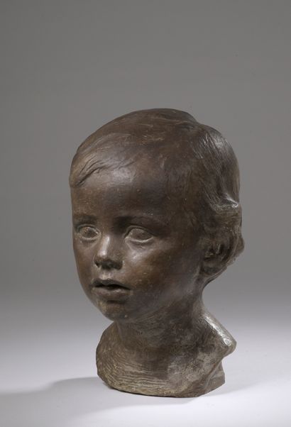 null 
Marcel DAMBOISE (1903-1992)

Head of Henri, 1949

Terra 
cottaprint 
with bronze...