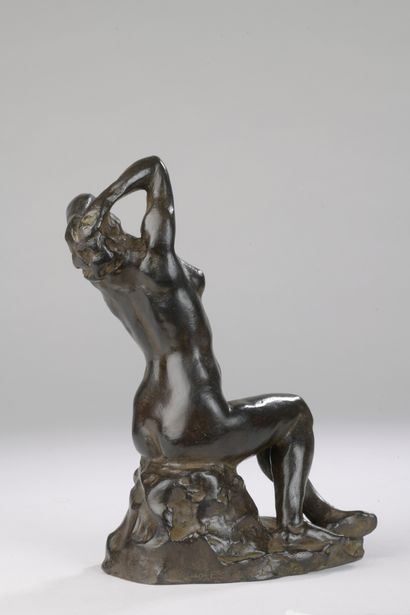 null Aimé-Jules DALOU (1838-1902)

Désespérée 

Bronze à patine brune.

Signé DALOU...
