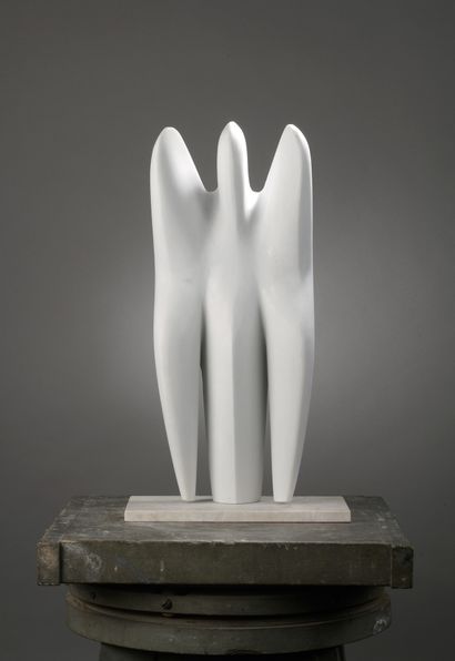null Mircea MILCOVITCH (born 1941)

Opus 852

Carrara marble. 

Signed on the back...