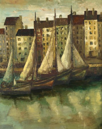MARKO (20th century) 
Sailboats in the port...