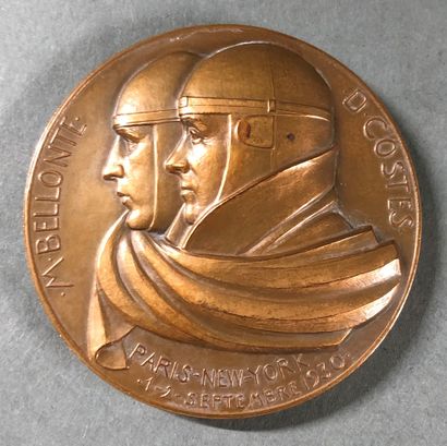 null COSTES & BELLONTE


Table medal in bronze commemorating the first Paris-New-York...