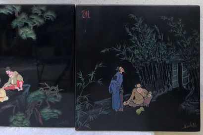 null THANH LEY, Vietnam, Hanoi school, 20th century


Set of four lacquer panels...