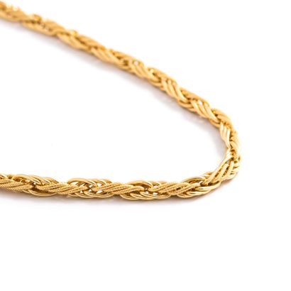 null Necklace chain in yellow gold 18K 750/1000.

Length: 45.50 cm. Thickness: 0.5...