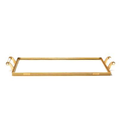 null Cartier.

Rectangular tray in 14K yellow gold 585/1000th molded with friezes...