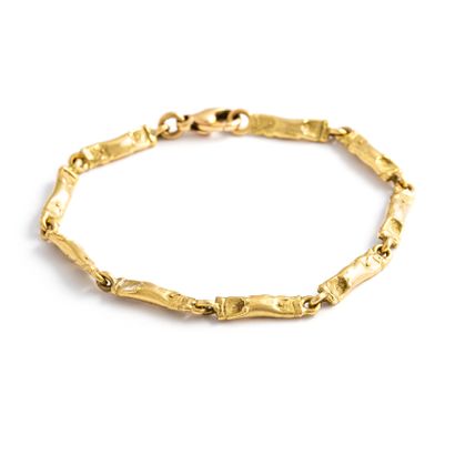  Bracelet in yellow gold 18K 750/1000. 
Length: 18.50 cm. Thickness: 0.30 cm. 
Gross...