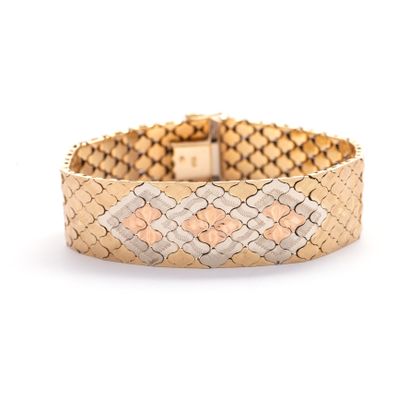 null Bracelet en or 18K 750/1000ème.

Longeur: 19.00 cm. Largeur: 1.80 cm.

Poids...