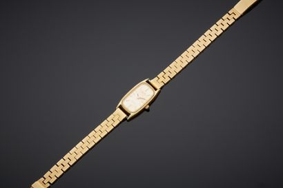 null SEIKO - Montre de poignet pour dame en métal doré, de forme rectangulaire, cadran...