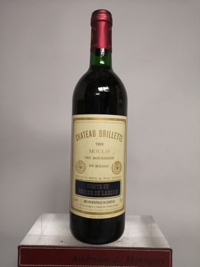 null 1 bottle Château BRILLETTE 1989 Moulis