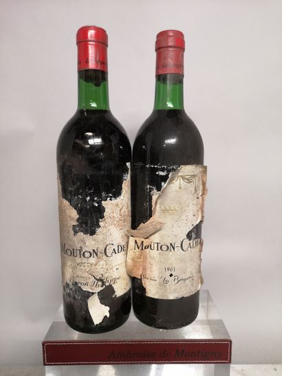 2 bouteilles MOUTON CADET - Bordeaux 1 de...