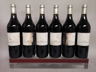 6 bottles CLOS LES REMPARTS - Graves 2004...
