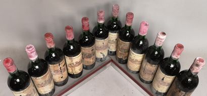 null 12 bouteilles Château LA PROVIDENCE - Grand cru Pomerol 1970 

Étiquettes tachées...