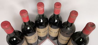 null 6 bottles Château BRANE CANTENAC - 2nd GCC Margaux 1966 

Slightly stained and...