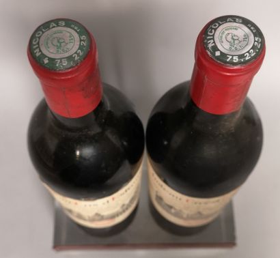 null 2 bouteilles Château COS D'ESTOURNEL - 2e Gcc Saint Estèphe MISE Ets. NICOLAS...