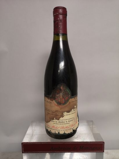 null 1 bouteille CHOREY COTE DE BEAUNE "Confrérie des Tastevins 1995" M. POULLEAU...