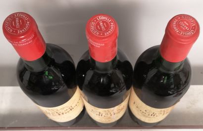 null 3 bottles Château LEOVILLE POYFERRÉ - 2nd GCC Saint Julien 1973 

Stained labels....