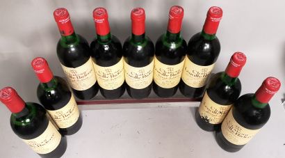 null 9 bottles Château LEOVILLE POYFERRE - 2nd GCC Saint Julien 1979 

Slightly stained...
