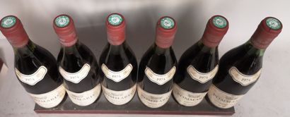 null 6 bouteilles POMMARD - QUINSON Fils 1974 

Étiquettes légèrement tachées.