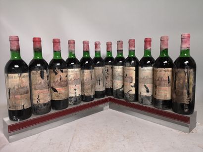 null 12 bottles Château LA PROVIDENCE - Grand cru Pomerol 1970 

Stained and damaged...