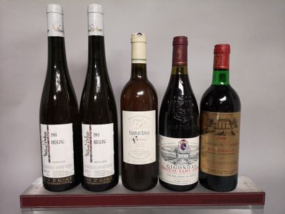 5 bouteilles VINS DIVERS FRANCE A VENDRE...