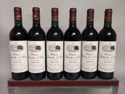 null 6 bottles Château PATACHE D'AUX - Médoc 1989