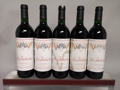 5 bouteilles LA BELIERE du Baron Philippe...