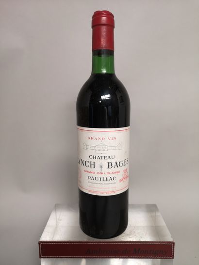 null 1 bouteille Château LYNCH BAGES - 5e Gcc Pauillac 1980 

Étiquette légèrement...