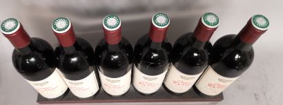 null 6 bottles Château de VALOIS - Pomerol 1988 Wooden case. 

Slightly stained ...