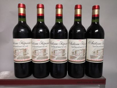 null 5 bottles Château RIPEAU - Saint Emilion Grand Cru Classé 1982