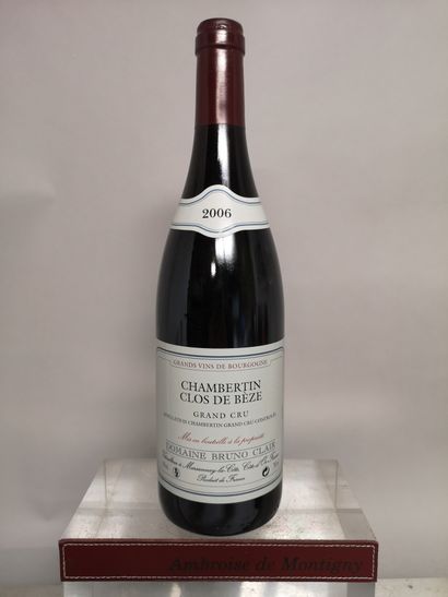 null 1 bottle CHAMBERTIN Grand cru "Clos de Beze" - Bruno CLAIR 2006