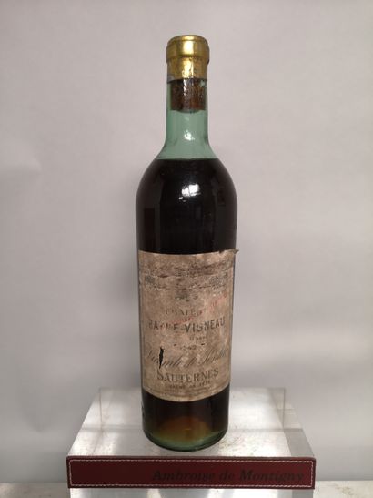 null 1 bouteille Château RAYNE VIGNEAU "Crème de Tête" - 1er Cc de Sauternes 1942...