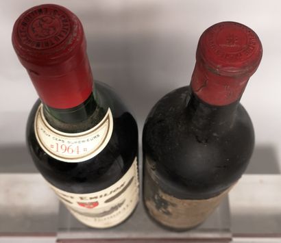 null 2 bottles BORDEAUX DIVERS FOR SALE AS IS 

1 Château TRIMOULET 1964 - Saint...