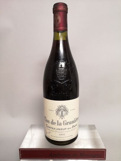 null 1 bouteille CHATEAUNEUF DU PAPE " Clos de la Granière" - Ch. de La NERTHE 1992...