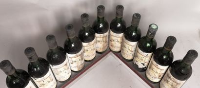 null 11 bouteilles Château LA TOUR CARNET - 4e GCC Haut Médoc 1971 

Étiquettes tachées...