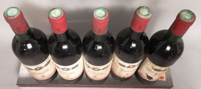 null 5 bottles Château CROIZET BAGES - 5th GCC Pauillac 1975 

Slightly stained and...
