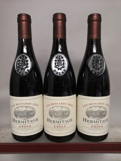 null 3 bouteilles HERMITAGE "Les Bessards" - DELAS 2005