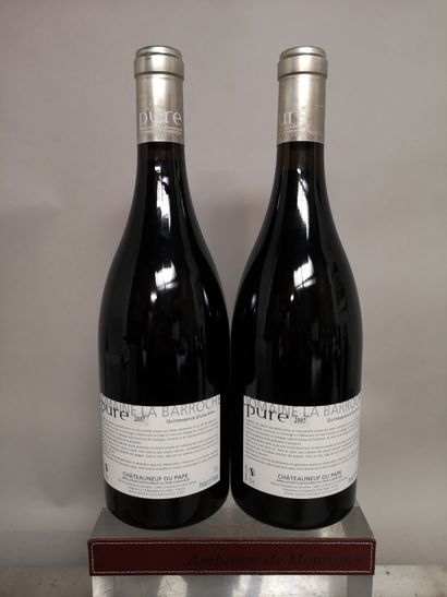 null 2 bouteilles CHATEAUNEUF du PAPE "Pure" - Domaine La BARROCHE 2007