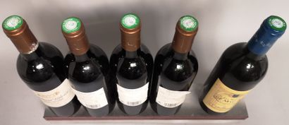 null 5 bouteilles PESSAC LEOGNAN dont 

1 Les HAUTS de MAUJAN 2001 - 3e vin du Ch....