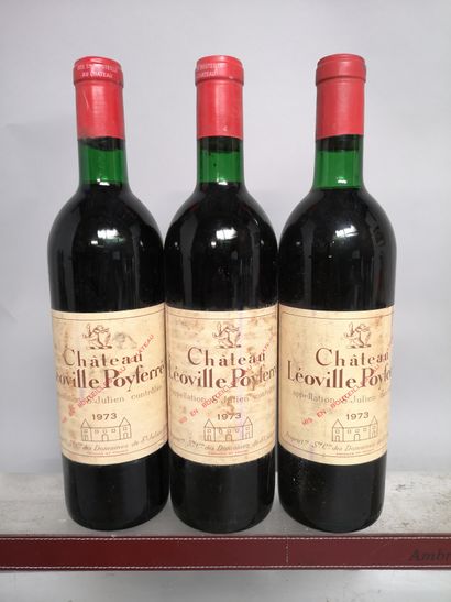 null 3 bottles Château LEOVILLE POYFERRÉ - 2nd GCC Saint Julien 1973 

Stained labels....
